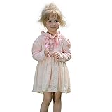 Pettigirl子どもドレス 女の子ドレス コットン 長袖 子供ドレス ６歳 [並行輸入品]