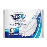 【まとめ買い】ウェ−ブ ハンディワイパ− 取り替えシート 8枚 シンプルホワイト〔お掃除シート〕×6個
