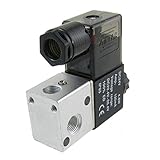 uxcell ソレノイド バルブ 空気圧 電磁弁 2位置 三方 DC 24V 4.8W 120mA 3V1-06