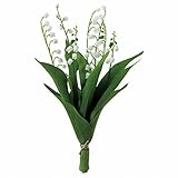 MAGIQ 東京堂 上質な 造花 ブリーズすずらんブーケ  WHITE FM002335