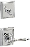 Schlage f94-bir-add Birminghamレバーダミー内部パックwithデッドボルトカバーPla、明るいクロム
