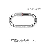 【10個】 連結用品 カラビナ KA10R カラーマーク 鉄 安全環のロック位置がカラーリングで容易に確認できます 123 伊藤製作所 アミD