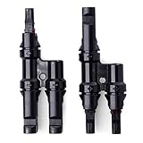 NUZAMAS 太陽光パネル専用 Y/ T/ H 型並列MC4コネクターMMF +FFM ペア 2個 1セット