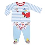 Taggies Baby Boy Crab / Whale 3個入り新生児用品一式セット( 3 m-9 m ) カラー: ブルー