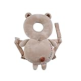 Ymgot 赤ちゃん 頭 保護枕 ヘッド ガード ヘルメット セーフティー リュック クッション 転倒防止 (クマ ベージュ)