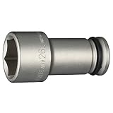 トネ(TONE) インパクト用ロングソケット 4NV-26L 差込角12.7mm(1/2") 二面幅26mm