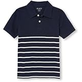 ザ・チルドレンズプレイス THE CHILDREN'S PLACE/ ボーイズ ショートスリーブ ストライプ ジャージ ポロ トップス半袖Tシャツ 5～6歳【並行輸入】