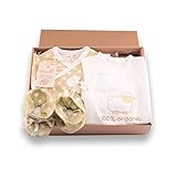 【TYGJ】オーガニックコットン ベビー服 新生児 豪華 肌着セット コンビ肌着 （ロンパースセット2枚& 赤ちゃんの靴 1足) 子供服 有機栽培綿100％　出産祝い ギフトセット