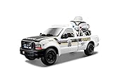 Maisto 1:24 Scale 1999 Police Ford F350 and Harley Davidson 2004 FLHTPI Electra Glide Diecast Vehicl