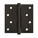 Deltana DSB410B-RZ Residential/Zig Zag Solid Brass 4-Inch x 4-Inch Square Hinge [並行輸入品]