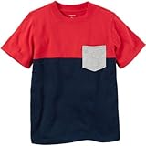 Carter's(カーターズ) カラーブロックポケットティ レッド トップス半袖Tシャツ 18ヶ月【並行輸入】