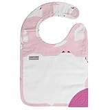 Kushies（クーシーズ） 綿100％ パイル地 歯がため付き　ビブ スタイ (G01 Girl)