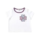 ソレイアード SOULEIADO クローバーTシャツ ホワイト 80cm 48194