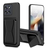対応 moto g66j 5G ケース カード収納 スタンド付き モトg66y 5G スマホケース バンド付き スタンド機能 耐久 滑り止め 黑