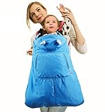 BEATON JAPAN (ビートン ジャパン) ベビー用 防風 防雨 タイプ 抱っこひも ベビーカー用 マントケープ カバー (ブルー)