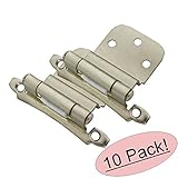 Cosmas 17928-snサテンニッケルキャビネットヒンジ3 / 8 "インセット(ペア) [ 17928-sn ] – 10ペアパック