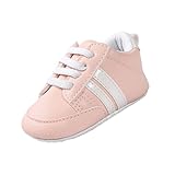 Lovoski プレウォーカー　　シューズ　　ユニセックス　ベビー　キッズ　　カジュアル　　ソフトソール　　レザー　　室内履き　　全3サイズ3色 - ピンク, L