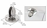 CRL垂直パネルつや消しステンレス3 / 8 "クランプ