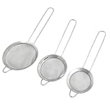 Water & Wood 3 in 1 Kitchen Tool Silver Tone Stainless Steel Mesh Ladle Strainer by Waterwood