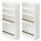 サンカ(SANKA) ストランティー(storanti) 2個組 すきま収納 幅17cm ラック2個セット ラックCタイプ ホワイト