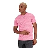 [ニューバランス] 半袖ドライTシャツ Impact ルミナスショートスリーブTシャツ (MT31251) メンズ SOI(ストーンピンク) XL