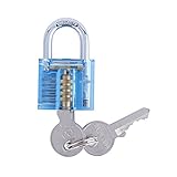 ミニ 2つの鍵で透明な実践的なロック(30mm)