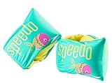 Begin to Swim、ソフトFabric Armbands with複数Air Chambers for Kids Ages 2 – 12年古い、緑と黄色