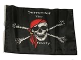 12X18 12X18 Pirate Surrender The Booty Sleeve Flag Boat Car Garden [並行輸入品]