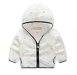 PANCY 子供服 春夏 日焼け防止 パーカー 女の子 男の子 キッズ 薄手 長袖 空調対策 ファッション 可愛い 笑顔柄 プリント 2色（白/130＃）