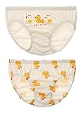 【あるこんたるこん】 オーガニックコットン ベビー キッズ ジュニア パンツ アヒル 女の子 ショーツ ２枚セット (130)
