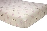 Sadie & Scout Safari Crib Sheet - Pink by Crown Crafts