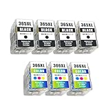 BC-365 BC-366 キヤノン用 詰め替えインク BC-365XL(顔料ブラック)×4+BC-366XL（染料3色カラー）×3 大容量 個包装 対応機種：PIXUS TS3530 / PIXUS TS3730 【YUBOYA】