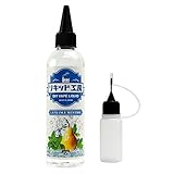 プルプラ 国産 電子タバコリキッド VAPE(ベイプ)リキッド 大容量 120ml 日本ハッカ使用 便利な目盛付きボトル ニードルボトル 10ml付き (ラフランスメンソール)