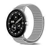 [SeGinn] Google Pixel Watch 4/3 45mm 交換バンド ベルクロデザイン ナイロン製 ピクセルウォッチ4 45mm 交換ベルト 柔らかい 弾力性 肌にやさしい 柔らかく快適 マジックテープ 軽量 Google Pixel Watch 4/3 45MM 用替えベルト（ローズゴールド）