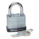 Roadpro rpls-40 40 mmソリッド真鍮南京錠with 1 "シャックル