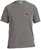 NCAAミシシッピ州ブルドッグ状態野球レース半袖Tシャツ、スモール、グレー