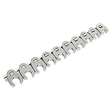 Sealeyカラスの足スパナセット10pc 3 / 8 " Sqドライブメトリック
