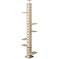 ottostyle.jp キャットツリー TOTEM 【ナチュラル】 トーテム スリム 棚 アレンジ自由 高さ調整可能 突っ張り式