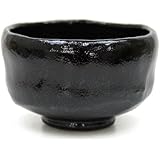 茶器/茶道具・抹茶茶碗/松楽作　野点茶碗　黒楽