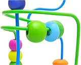 子供キッズ赤ちゃんカラフルな木製ミニ周りビーズ教育玩具