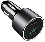 アドテック カーチャージャー 100W 【 USB-C & USB-A 2ポート 】 PD対応 PPS対応 QC3.0 急速充電 高速充電 車載充電器 シガーソケット USB PD100W Type-C Type-A 同時充電 iPhone iPad Android ノートパソコン MacBook Pro タブレット 12V 24V トラック スマホ 充電器 ハイパワー ACPD-V100AC