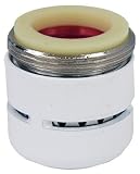 Larsen Supply 15 / 16 "オスデュアルスレッドホワイト仕上げエアレーター 1.2 gpm TV205538 1