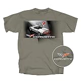コルベットシルバーStreak Convertible Tシャツ: c6 ( Medium )