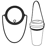 Bone Cup Tie ドリンクカップホルダー シリコン製 ブラック LF18082-BK