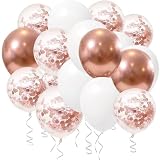 100個 風船 バルーン ゴム風船 誕生日 飾り付け 吹雪入れ風船 誕生日会 バースデー 卒業 開店 記念日 結婚式 お祝い ローズゴールド