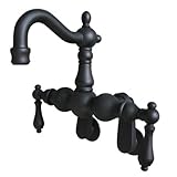 Kingston Brass CC1081T5 Heritage 3-3/8-Inch to 9-Inch Center Leg Tub Filler, Oil Rubbed Bronze [並行輸入