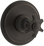 Kohler T72769-3M-2BZ Artifacts Thermostatic valve trim with prong handle, Less Valve, Oil-Rubbed Bro