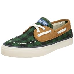 Sperry Top-Sider Authentic Sea-Mate Woolrich: TS003932 Green Check / Brown