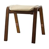 送料無料 木製スツール スタッキングスツール スタッキングチェア 1脚入り (PVC(ベージュ))