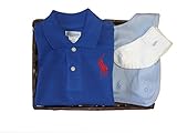 ラルフローレンの子供服　POLO　RALPHLAUREN　ベビー　出産お祝いセット　男の子（長袖）　８０ｃｍ [並行輸入品]